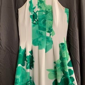 Calvin Klein mini flare floral dress